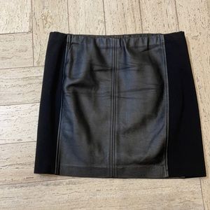 leather mini skirt